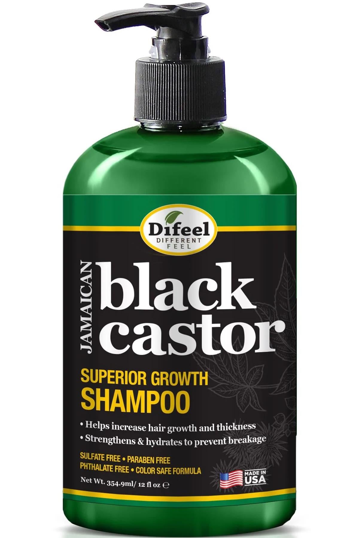 Difeel Black Castor Superior Growth Shampoo 12oz