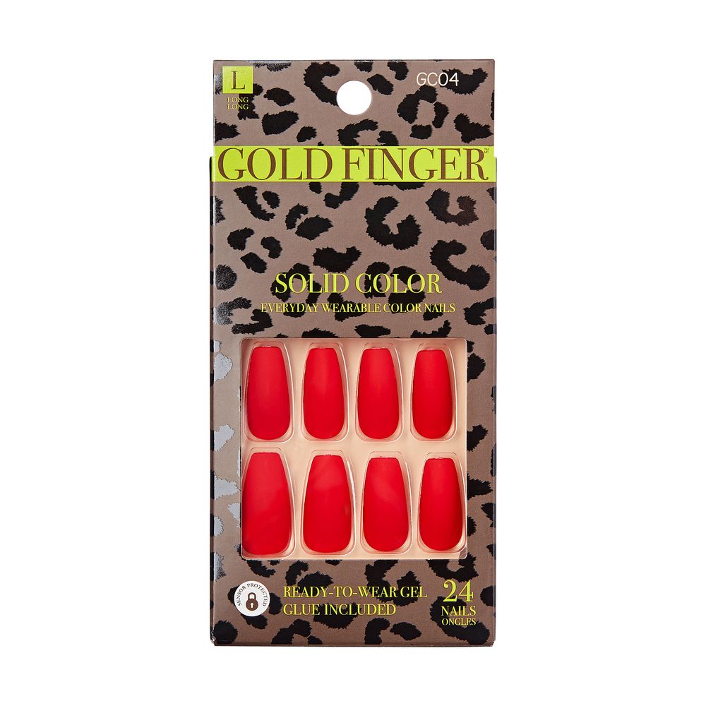 Kiss GoldFinger Solid Colors Press-On Nails