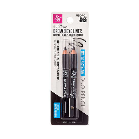 Kiss RubyKisses Go Brow Brow & Eyeliner Pencil 2pc