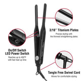 Red Pro By Kiss 3/10" Titanium Styler Flat Iron