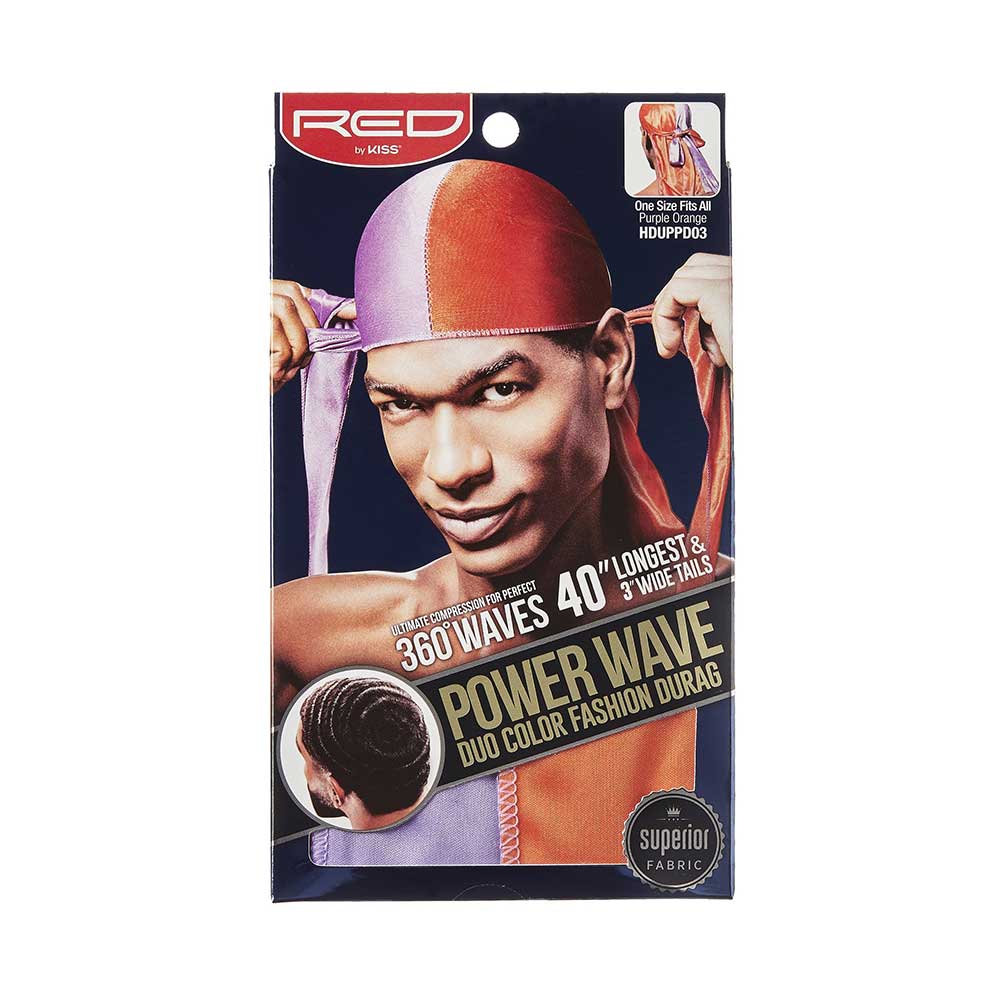 Red by Kiss Power Wave Duo Color Fashion Durag