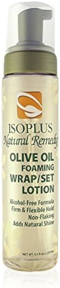 Isoplus Natural Remedy Olive Oil Foaming Wrap/Set Lotion 8.5oz