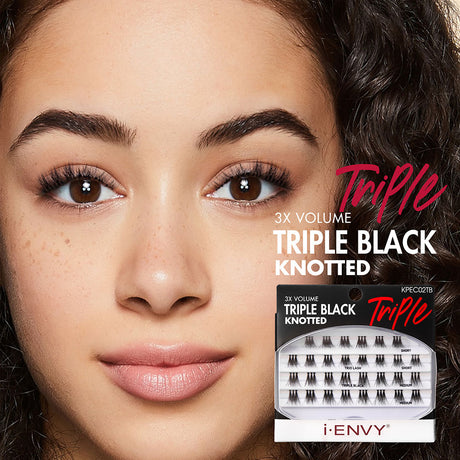 i-ENVY by Kiss Triple Black Knotted Trio Individual Eyelashes