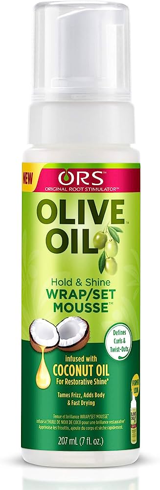 ORS Olive Oil Hold & Shine Wrap/Set Mousse 7oz