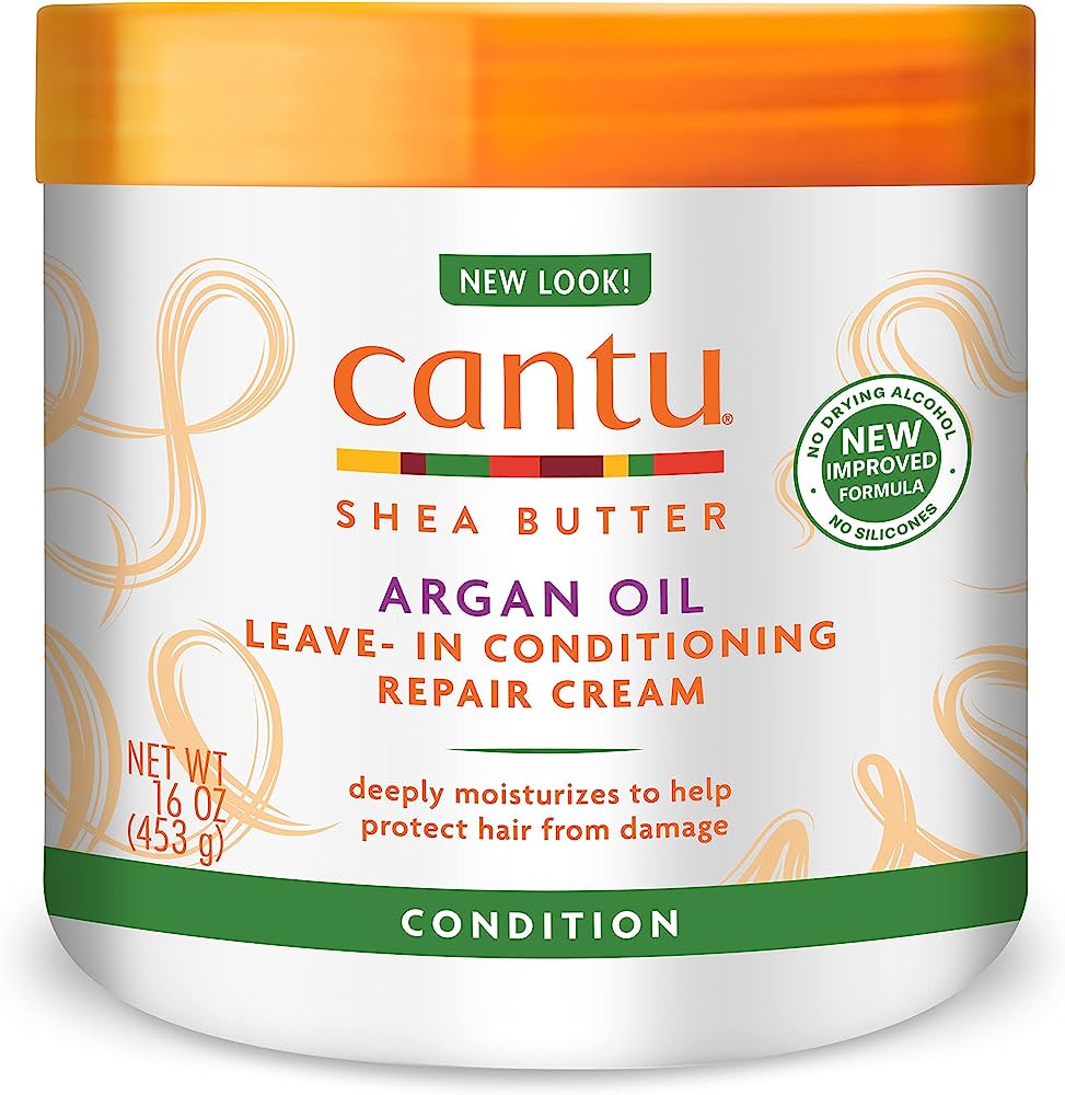 Cantu Shea Butter Argan Oil Leave-In Conditioning Repair Cream 16oz