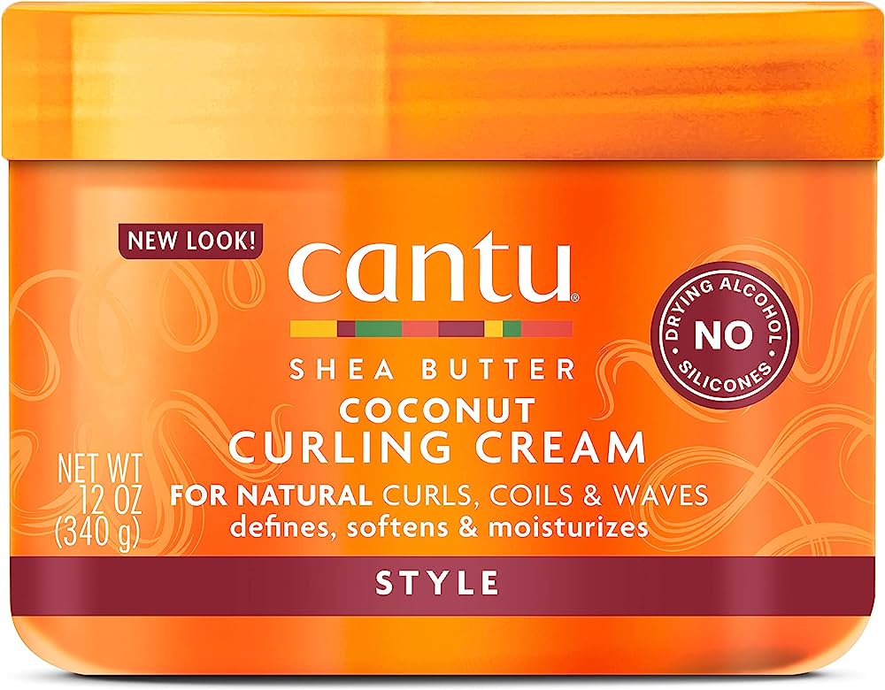 Cantu Shea Butter Coconut Curling Cream for Natural Hair 12oz