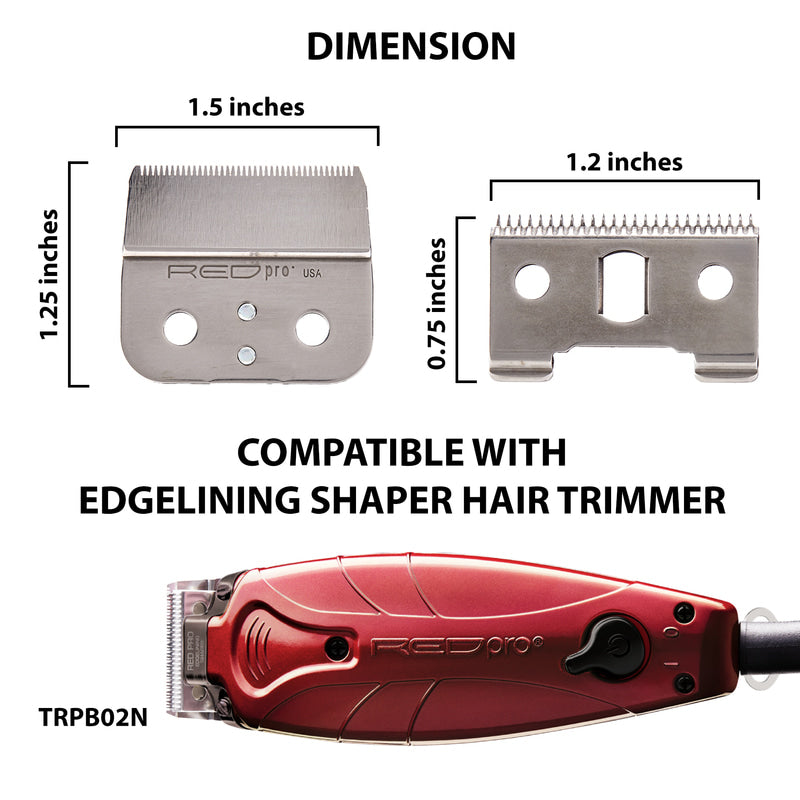 Red Pro By Kiss Edgelining Shaper Replacement Blade Set