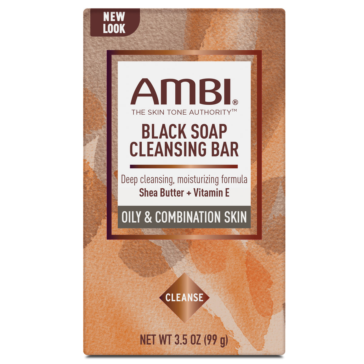 Ambi Black Soap Cleansing Bar for Oily & Combination Skin 3.5oz