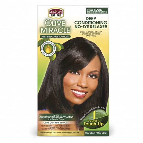 African Pride Olive Miracle Deep Conditioning Relaxer Touch-Up System 1 Application