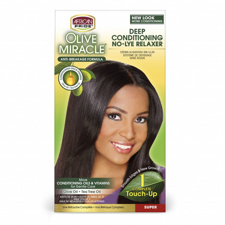 African Pride Olive Miracle Deep Conditioning Relaxer Touch-Up System 1 Application