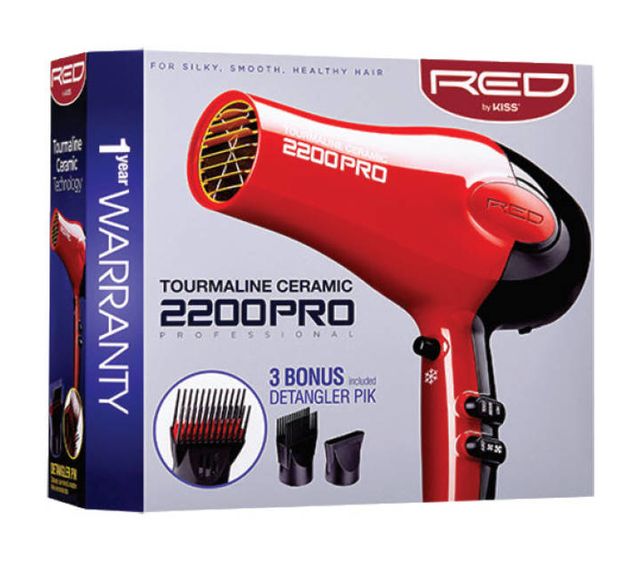 Red By Kiss 2200 PRO Tourmaline Ceramic Hair Dryer