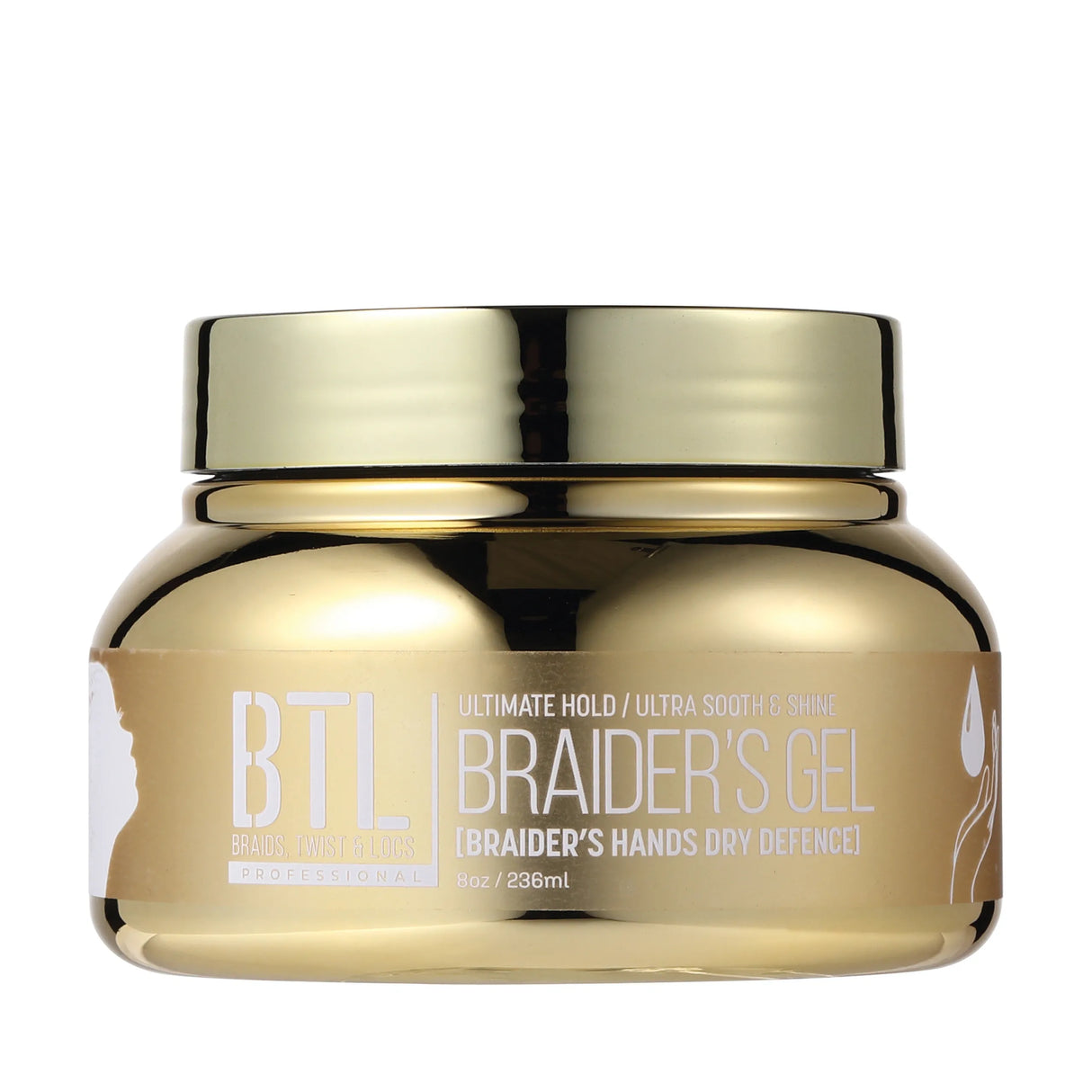 BTL Professional Ultimate Hold Braider's Gel Braider's Hands Dry Defense