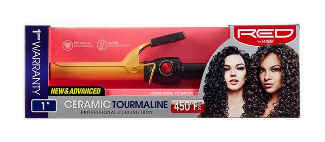 Red By Kiss 1" Ceramic Curling Iron