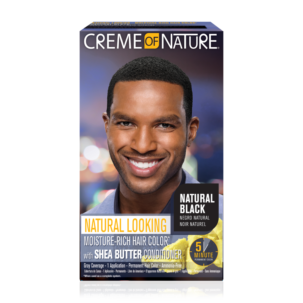 Creme of Nature Men Natural Looking Moisture-Rich Liquid Hair Color 1 Application