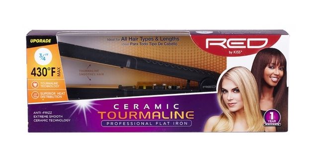 Red By Kiss 3/4" Ceramic Tourmaline Flat Iron