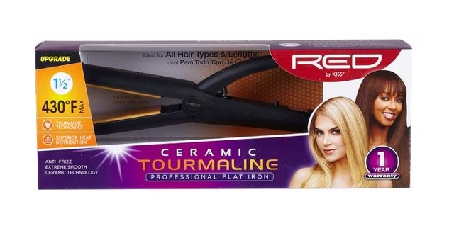 Red By Kiss 1-1/2" Ceramic Tourmaline Flat Iron