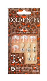 Kiss GoldFinger Trendy Press-On Pedicure Nails