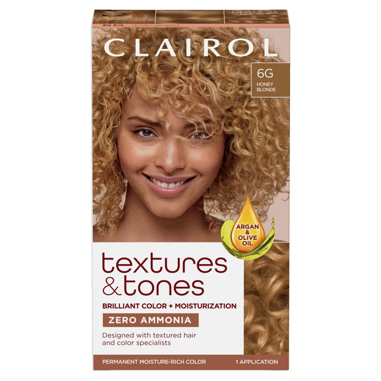 Clairol Textures & Tones Permanent Moisture-Rich Hair Color 1 Application