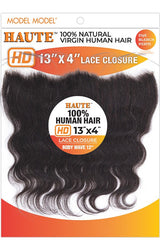 Model Model Haute 100% Natural Virgin Human Hair 13" x 4" Lace Closure