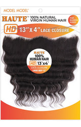 Model Model Haute 100% Natural Virgin Human Hair 13" x 4" Lace Closure