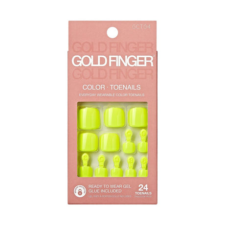 Kiss GoldFinger Solid Colors Press-On Pedicure Nails