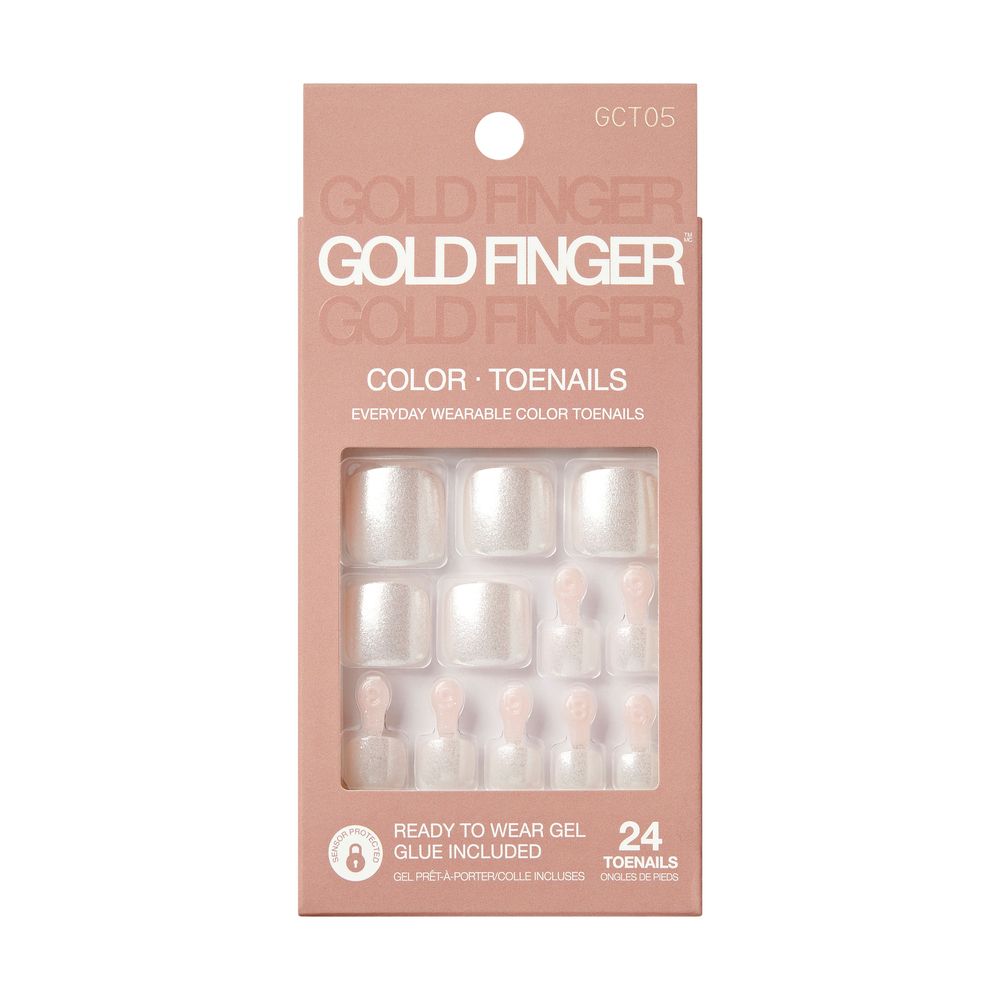 Kiss GoldFinger Solid Colors Press-On Pedicure Nails