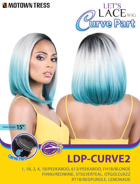 Motown Tress Let's Lace Wig Curve Part 6" Half-Moon Part Lace - LDP-CURVE 2