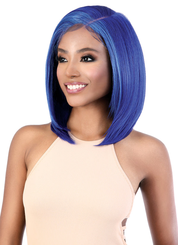 Motown Tress HD Invisible Lace 13"x7" Fake Scalp Wig - LS137.BLUE