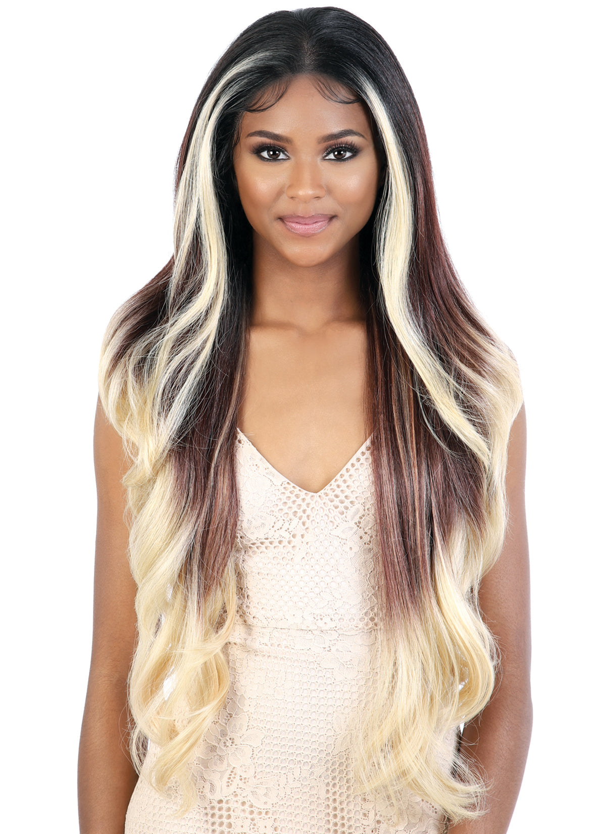 Motown Tress HD Invisible Lace 13"x7" Fake Scalp Wig - LS137.RIYA