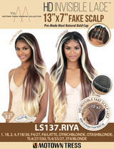 Motown Tress HD Invisible Lace 13"x7" Fake Scalp Wig - LS137.RIYA