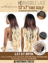 Motown Tress HD Invisible Lace 13"x7" Fake Scalp Wig - LS137.RIYA