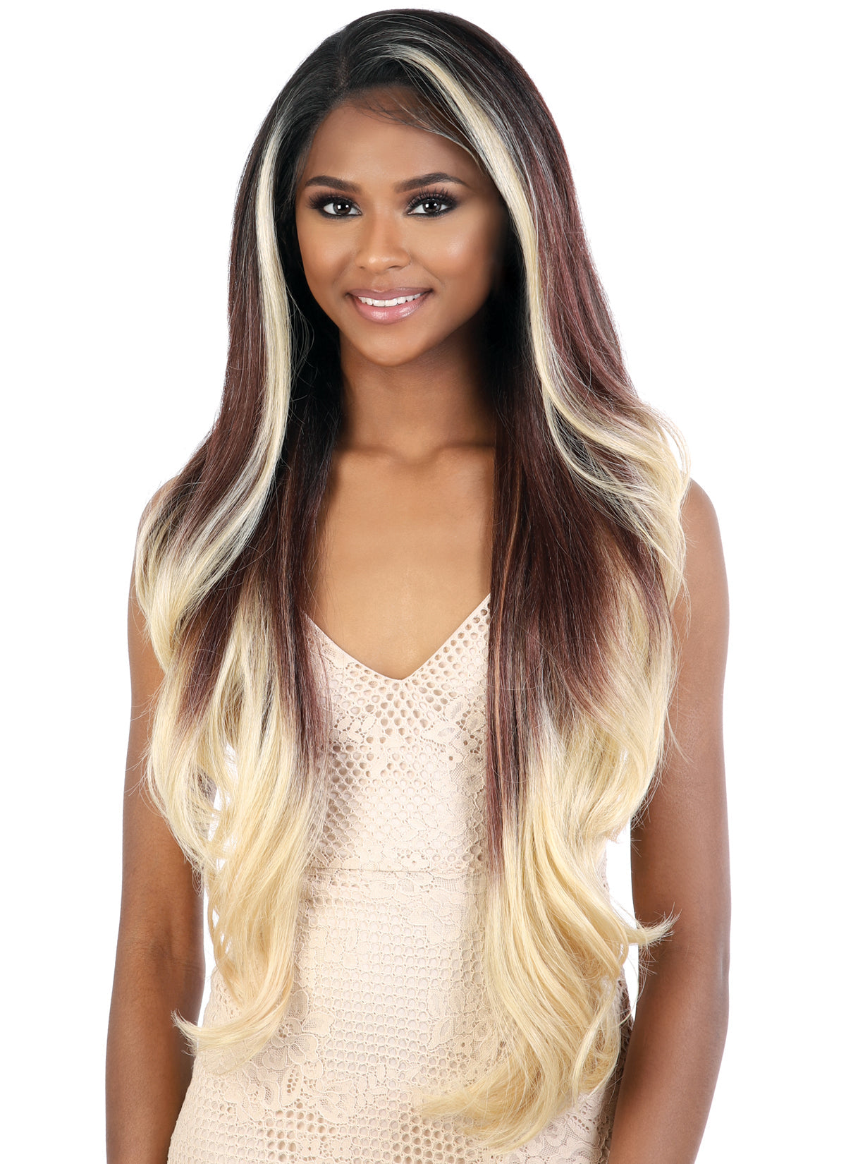 Motown Tress HD Invisible Lace 13"x7" Fake Scalp Wig - LS137.RIYA