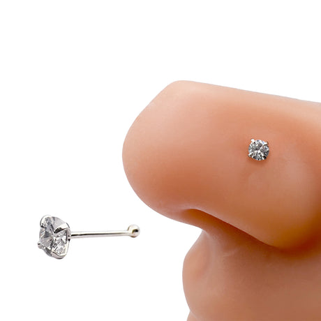 Ball Tip Nose Piercing - NP-60 3MM Cubic