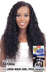 Model Model Fresh Wet & Wavy Brazilian Virgin Remy - 7pc Bundle with Circle Closure