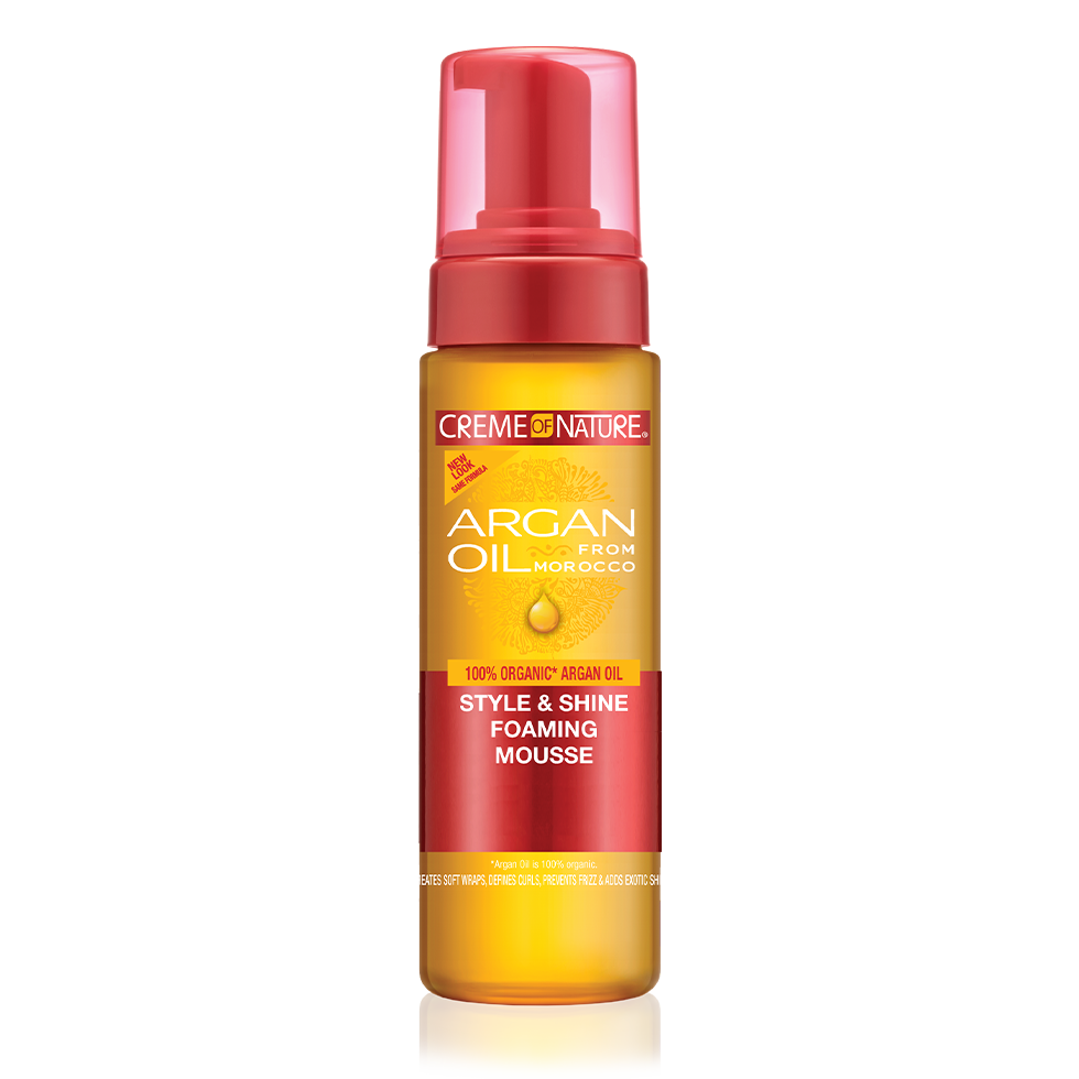 Creme of Nature Argan Oil Style & Shine Foaming Mousse 7oz