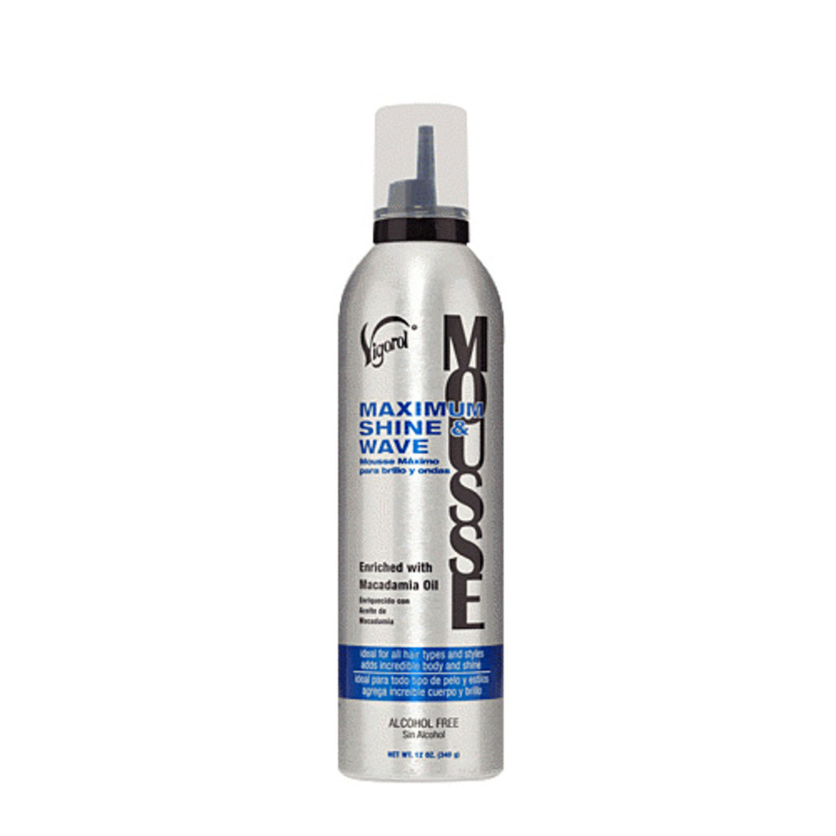 Vigorol Maximum Shine & Wave Mousse 12oz