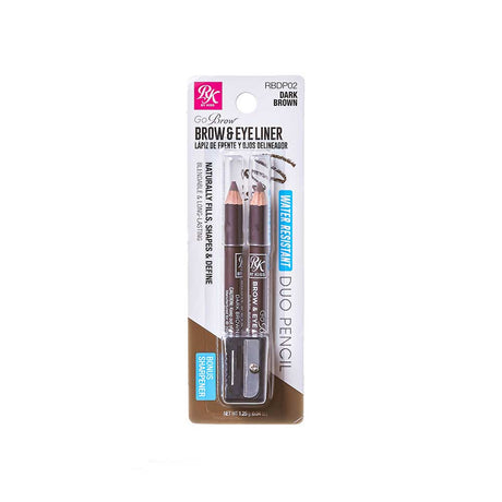 Kiss RubyKisses Go Brow Brow & Eyeliner Pencil 2pc