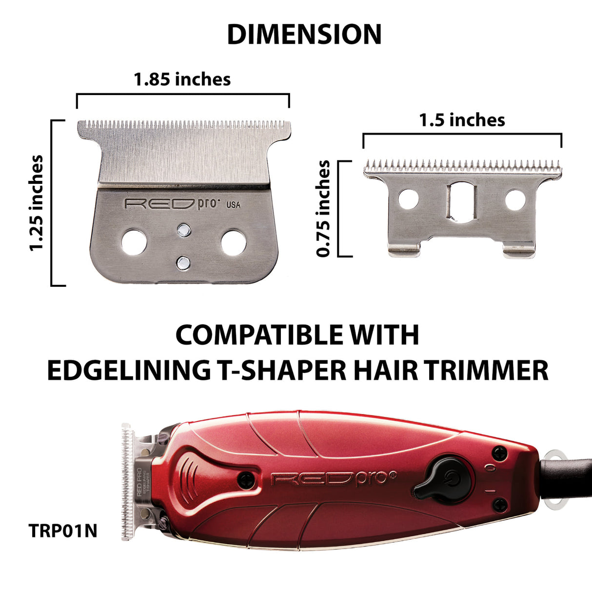 Red Pro By Kiss Edgelining T-Shaper Replacement Blade Set