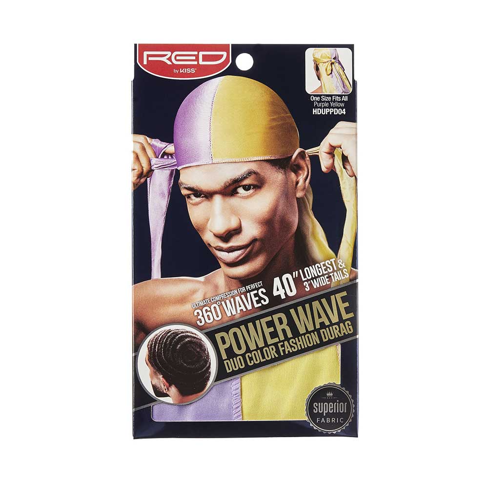 Red by Kiss Power Wave Duo Color Fashion Durag