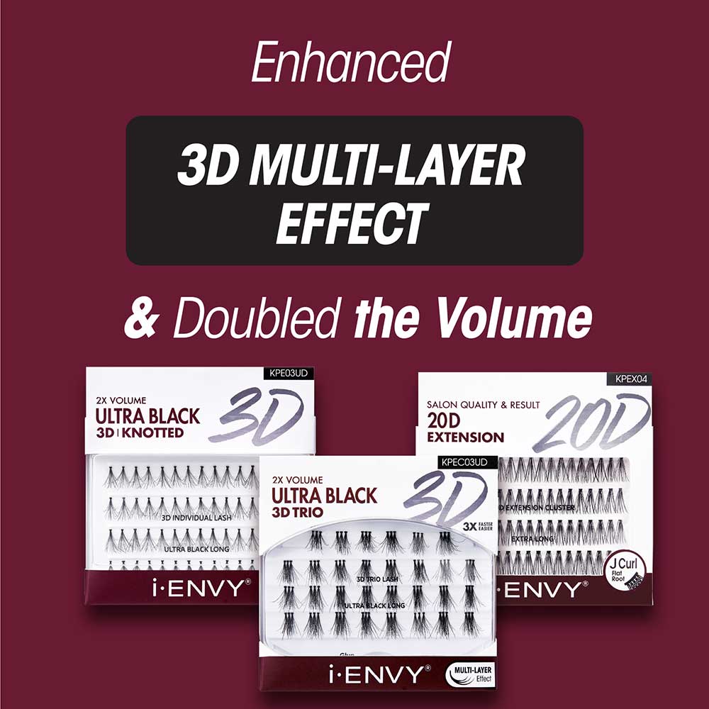 i-ENVY by Kiss Classic 3D Trio Individual Eyelashes