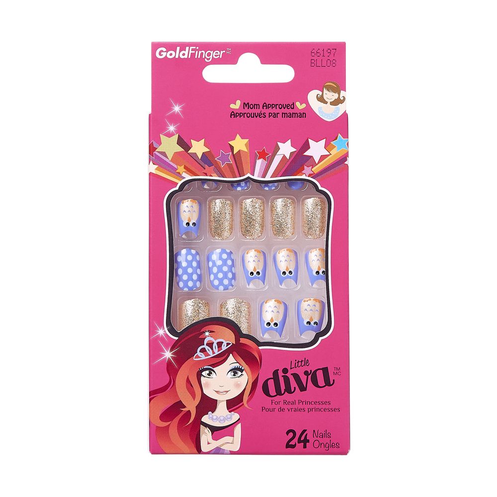 Kiss GoldFinger Little Diva Press-On Nails