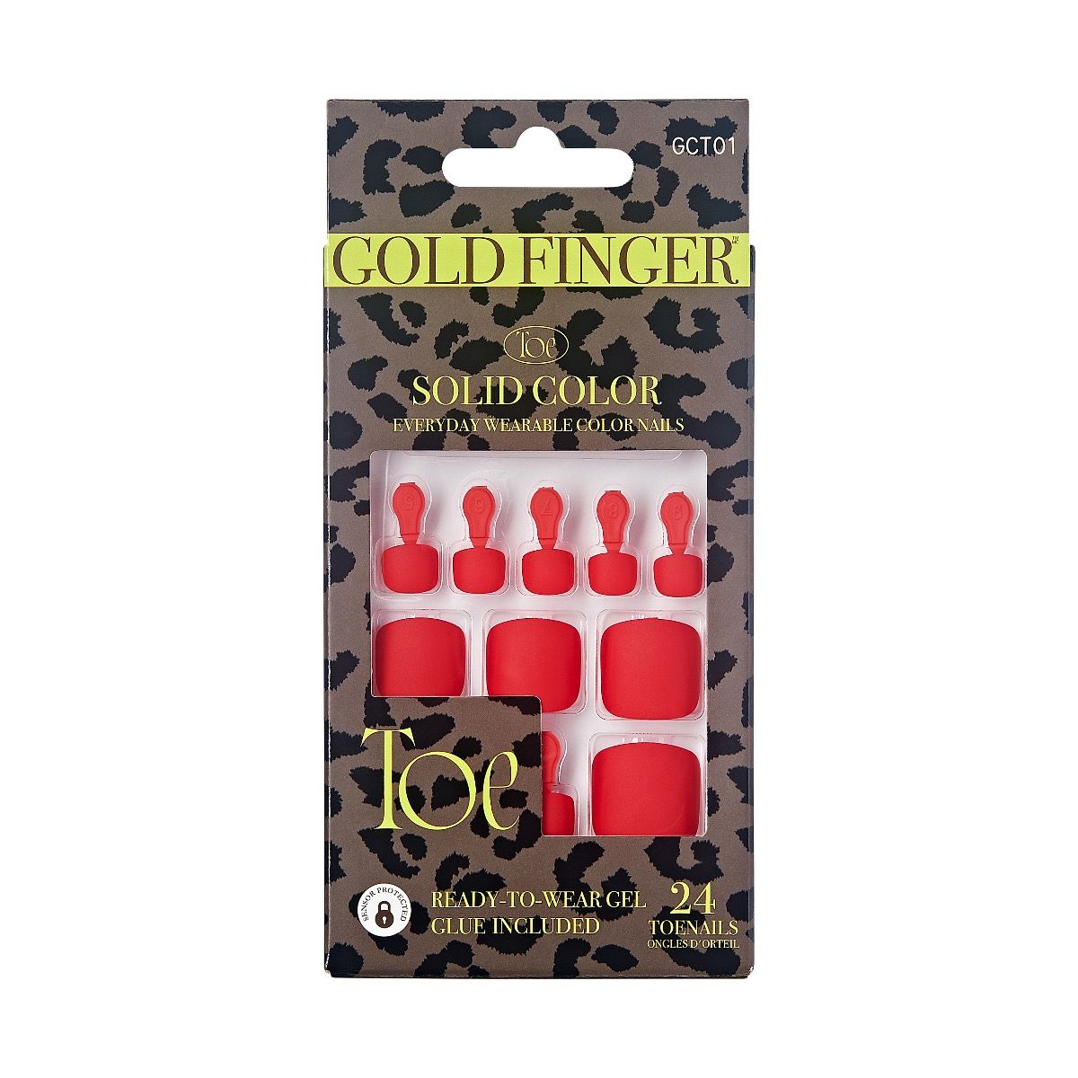 Kiss GoldFinger Solid Colors Press-On Pedicure Nails