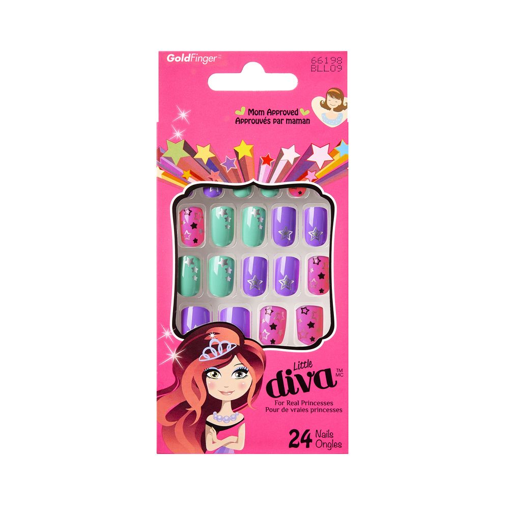 Kiss GoldFinger Little Diva Press-On Nails