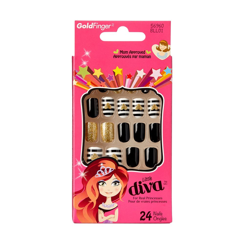 Kiss GoldFinger Little Diva Press-On Nails