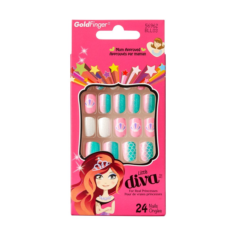 Kiss GoldFinger Little Diva Press-On Nails