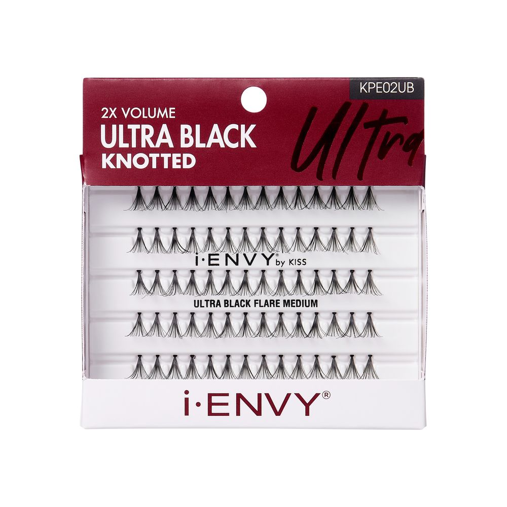 i-ENVY by Kiss Ultra Black Knotted Flare Individual Eyelashes