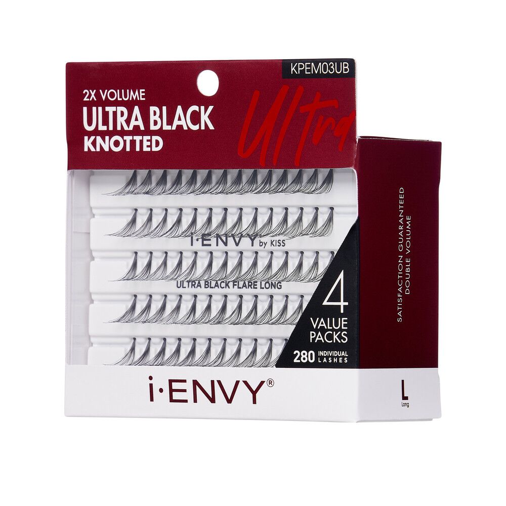 i-ENVY by Kiss Ultra Black Knotted Flare Individual Eyelashes