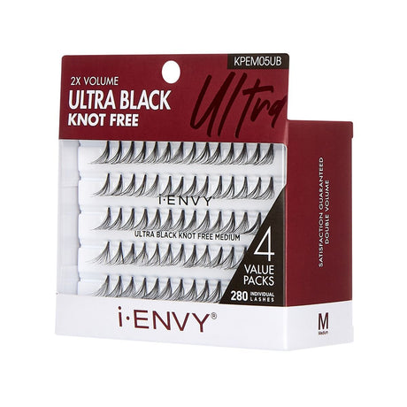 i-ENVY by Kiss Ultra Black Knot Free Flare Individual Eyelashes