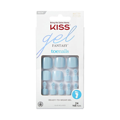 Kiss Gel Fantasy Press-On Pedicure Nails