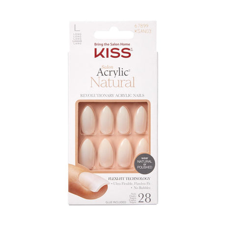 Kiss Salon Acrylic Natural Press-On Nails